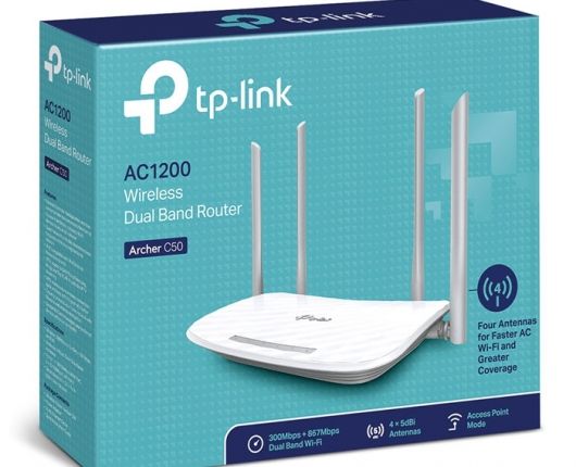 Phát Wifi TP-Link Archer C50 AC1200 4 anten